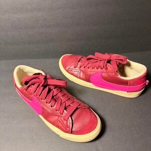 NIKE BLAZER LOW 77 JUMBO TEAM RED-PINK WOMENS SZ 10.5 MENS SZ 9 [DQ1470-600]